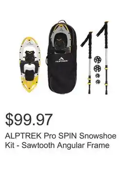 Costco ALPTREK Pro SPIN Snowshoe Kit - Sawtooth Angular Frame offer