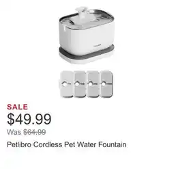 Costco Petlibro Cordless Pet Water Fountain offer