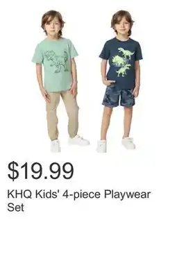 Costco KHQ Kids' 4-piece Playwear Set offer