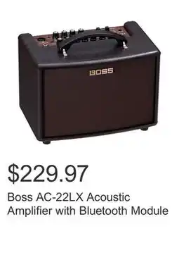 Costco Boss AC-22LX Acoustic Amplifier with Bluetooth Module offer
