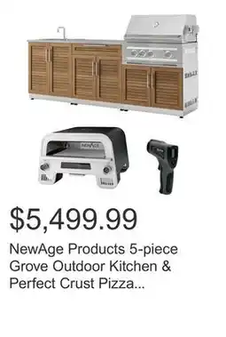 Costco NewAge Products 5-piece Grove Outdoor Kitchen & Perfect Crust Pizza Oven Bundle offer