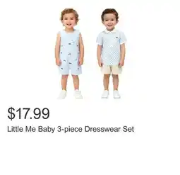 Costco Little Me Baby 3-piece Dresswear Set offer