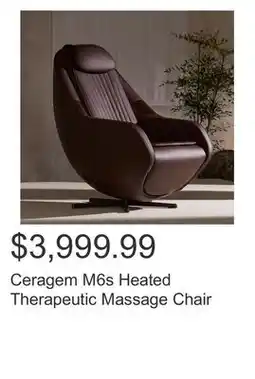 Costco Ceragem M6s Heated Therapeutic Massage Chair offer