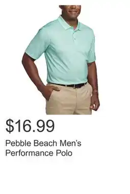 Costco Pebble Beach Men's Performance Polo offer