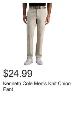 Costco Kenneth Cole Men's Knit Chino Pant offer