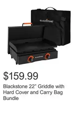Costco Blackstone 22 Griddle with Hard Cover and Carry Bag Bundle offer