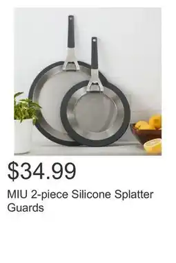 Costco MIU 2-piece Silicone Splatter Guards offer