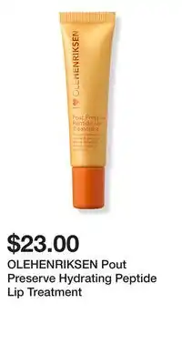 Ulta Beauty OLEHENRIKSEN Pout Preserve Hydrating Peptide Lip Treatment offer