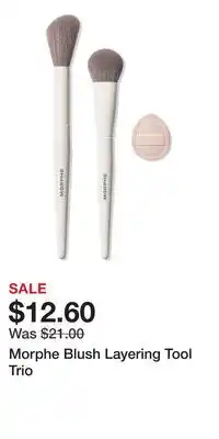 Ulta Beauty Morphe Blush Layering Tool Trio offer