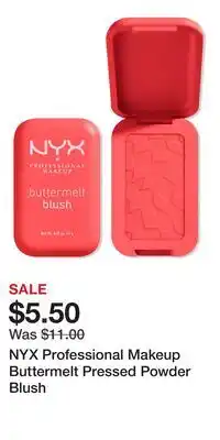 Ulta Beauty NYX Professional Makeup Buttermelt Pressed Powder Blush offer