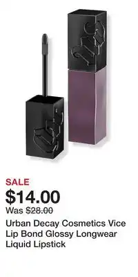 Ulta Beauty Urban Decay Cosmetics Vice Lip Bond Glossy Longwear Liquid Lipstick offer