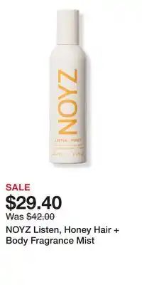 Ulta Beauty NOYZ Listen, Honey Hair + Body Fragrance Mist offer