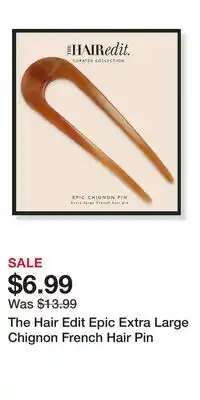 Ulta Beauty The Hair Edit Epic Extra Large Chignon French Hair Pin offer