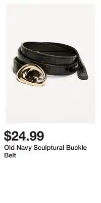 Old Navy Old Navy Sculptural Buckle Belt offer