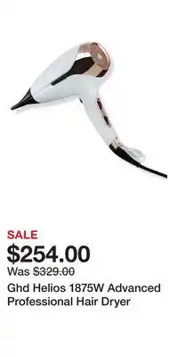 Ulta Beauty Ghd Helios 1875W Advanced Professional Hair Dryer offer
