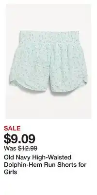 Old Navy Old Navy High-Waisted Dolphin-Hem Run Shorts for Girls offer
