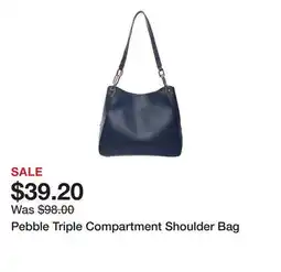 Belk Pebble Triple Compartment Shoulder Bag offer