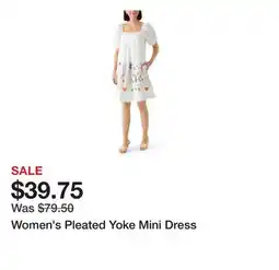 Belk Women's Pleated Yoke Mini Dress offer