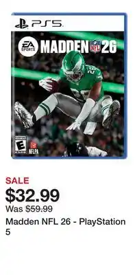 Game Stop Madden NFL 26 - PlayStation 5 offer
