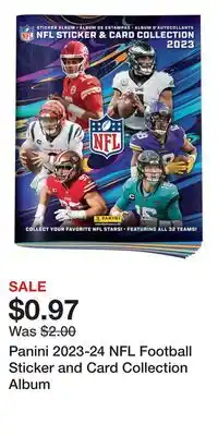 Game Stop Panini 2023-24 NFL Football Sticker and Card Collection Album offer
