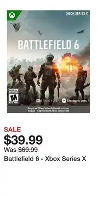 Game Stop Battlefield 6 - Xbox Series X offer