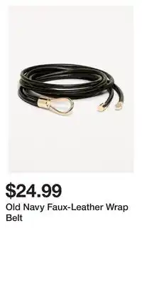 Old Navy Old Navy Faux-Leather Wrap Belt offer