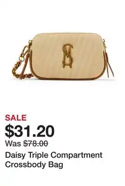 Belk Daisy Triple Compartment Crossbody Bag offer