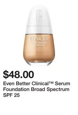 Belk Even Better Clinical Serum Foundation Broad Spectrum SPF 25 offer