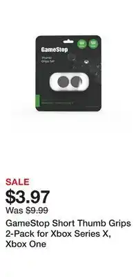Game Stop GameStop Short Thumb Grips 2-Pack for Xbox Series X, Xbox One offer