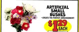 Ollie's ARTIFICIAL SMALL BUSHES offer