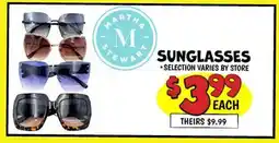 Ollie's MARTHA STEWART SUNGLASSES offer