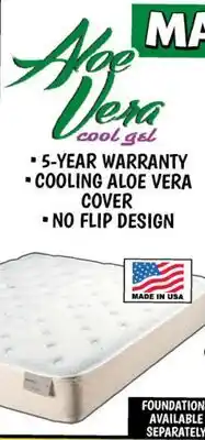 Ollie's ALOE VERA TWIN MATTRESS offer