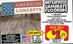 Ollie's WATERPROOF LAMINATE FLOORING offer