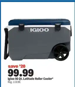 Meijer Igloo 90 Qt. Latitude Roller Cooler offer