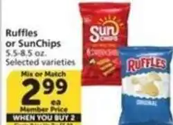 Albertsons Ruffles or SunChips offer