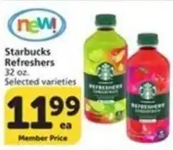 Albertsons Starbucks Refreshers offer