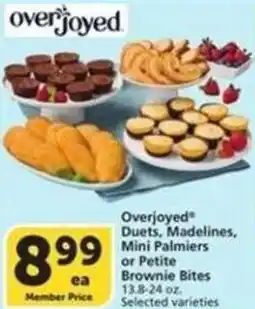Albertsons Overjoyed Duets, Madelines, Mini Palmiers or Petite Brownie Bites offer