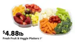 Fareway Fresh Fruit & Veggie Platters offer
