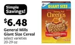 Fareway General Mills Giant Size Cereal offer