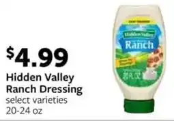 Fareway Hidden Valley Ranch Dressing offer