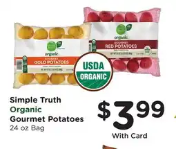 Ralphs Simple Truth Organic Gourmet Potatoes offer