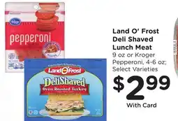Ralphs Land O'Frost Deli Shaved Lunch Meat offer