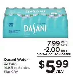 Ralphs Dasani Water offer