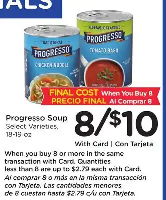 Ralphs Progresso Soup offer
