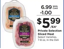 Ralphs Private Selection Sliced Meat offer