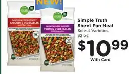 Ralphs Simple Truth Sheet Pan Meal offer