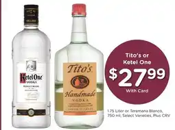 Ralphs Tito's or Ketel One offer