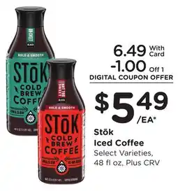 Ralphs Stōk Iced Coffee offer