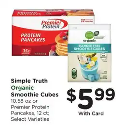 Ralphs Simple Truth Organic Smoothie Cubes offer
