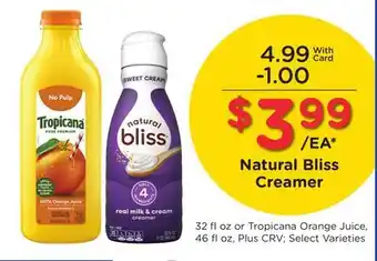 Ralphs Natural Bliss Creamer offer